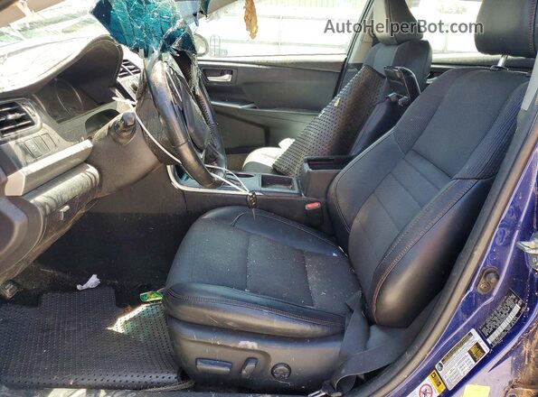4T1BF1FK7GU604052 2016 TOYOTA CAMRY Blue Front interior view