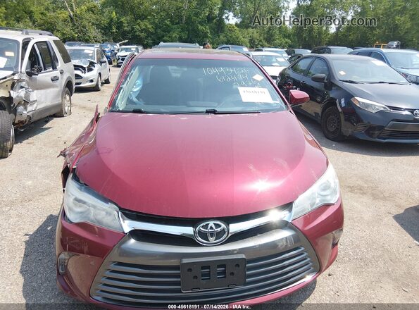4T1BF1FK7GU612474 2016 TOYOTA CAMRY Red ხელსაწყოთა პანელის ხედი