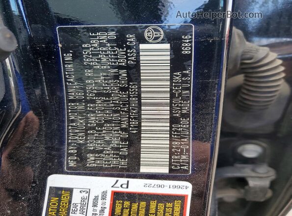 4T1BF1FK7HU815561 2017 TOYOTA CAMRY Black Engine compartment view