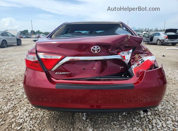 4T1BF1FK8GU528115 2016 TOYOTA CAMRY Burgundy უკანა ხედი