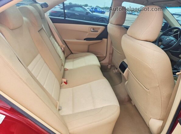 4T1BF1FK8GU528115 2016 TOYOTA CAMRY Burgundy უკანა სავარძლების ხედი
