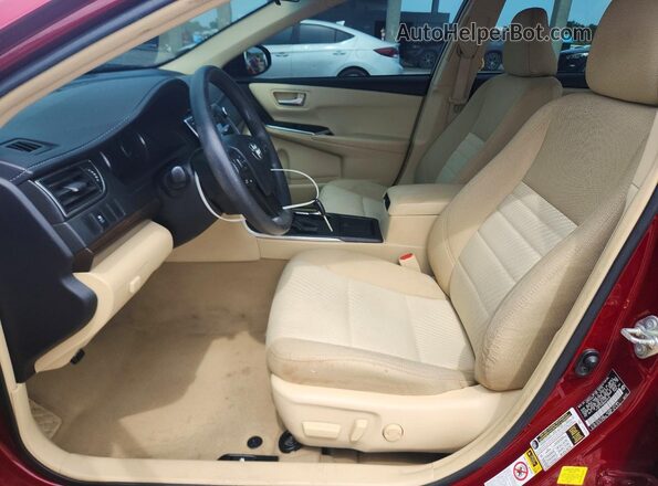 4T1BF1FK8GU528115 2016 TOYOTA CAMRY Burgundy წინა სალონის ხედი