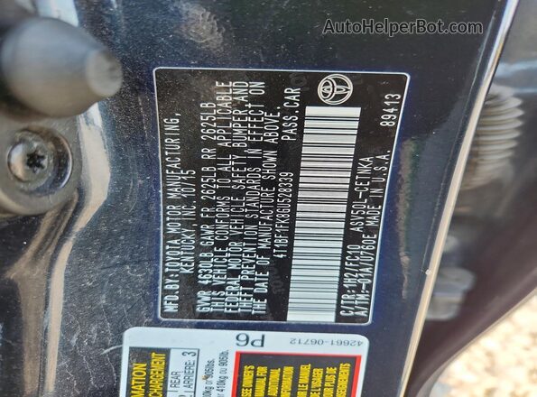 4T1BF1FK8GU528339 2016 TOYOTA CAMRY Charcoal Vista del compartimento del motor
