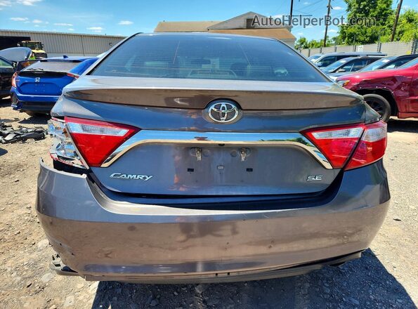 4T1BF1FK8GU592610 2016 TOYOTA CAMRY Gray უკანა ხედი