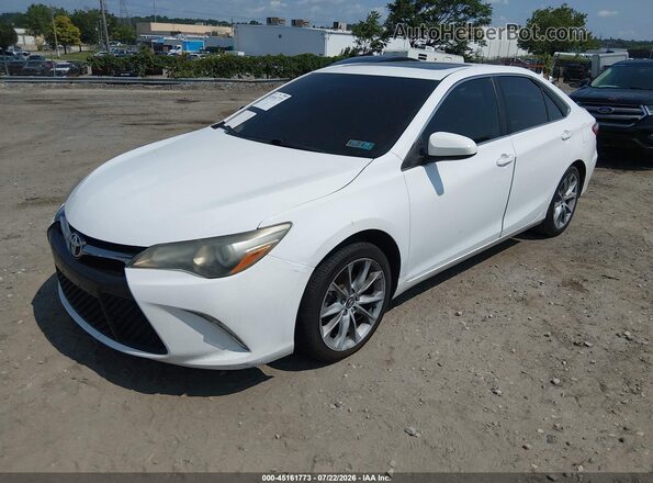 4T1BF1FK8HU633125 2017 TOYOTA CAMRY White წინა მარცხენა ხედი სამი მეოთხედიდან