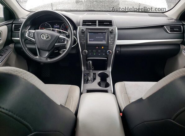 4T1BF1FK8HU678646 2017 TOYOTA CAMRY White Առջևի վահանակի տեսք