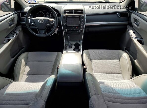 4T1BF1FK8HU751630 2017 TOYOTA CAMRY Burgundy Вид панелі приладів