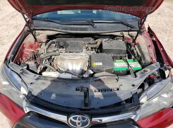 4T1BF1FK8HU751630 2017 TOYOTA CAMRY Burgundy Вид підкапотного простору