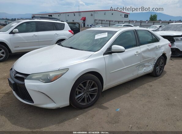 4T1BF1FK9GU159197 2016 TOYOTA CAMRY White წინა მარცხენა ხედი სამი მეოთხედიდან