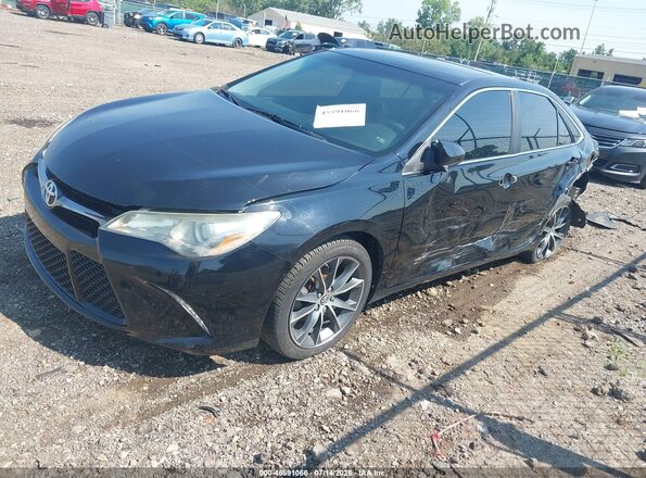 4T1BF1FK9GU167252 2016 TOYOTA CAMRY Black წინა მარცხენა ხედი სამი მეოთხედიდან