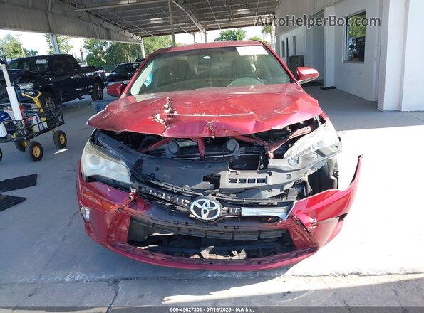 4T1BF1FK9GU606949 2016 TOYOTA CAMRY Maroon Սարքավորումների վահանակի տեսք
