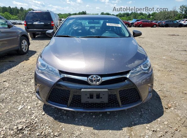 4T1BF1FKXGU162206 2016 TOYOTA CAMRY Gray Front view