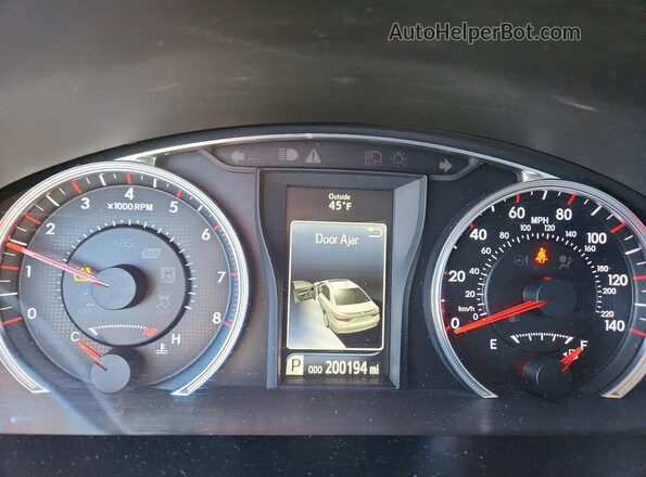 4T1BF1FKXGU191608 2016 TOYOTA CAMRY Black Widok zestawu wskaźników