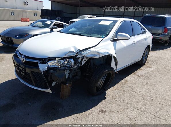 4T1BF1FKXGU256201 2016 TOYOTA CAMRY White წინა მარცხენა ხედი სამი მეოთხედიდან