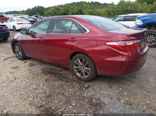 4T1BF1FKXGU602957 2016 TOYOTA CAMRY Red Задня ліва чверть