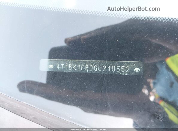 4T1BK1EB0GU210552 2016 TOYOTA AVALON Серебряный Вид подкапотного пространства