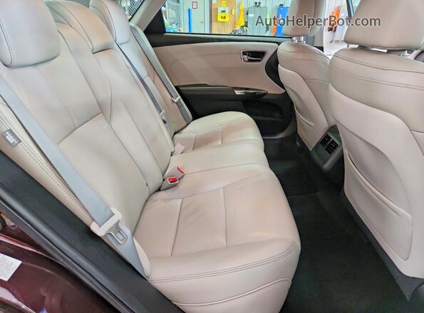 4T1BK1EB0GU225262 2016 TOYOTA AVALON Purple უკანა სავარძლების ხედი
