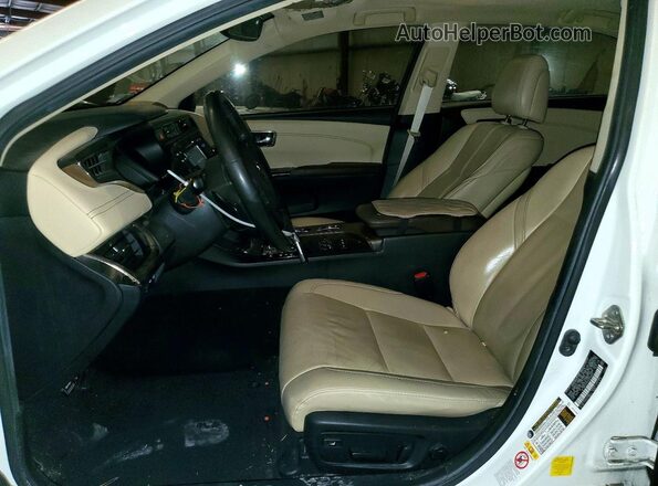 4T1BK1EB2GU208687 2016 TOYOTA AVALON White წინა სალონის ხედი