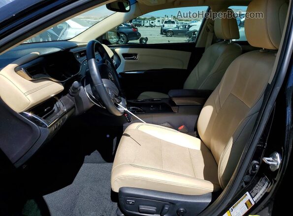 4T1BK1EB2JU280254 2018 TOYOTA AVALON Black Widok wnętrza z przodu