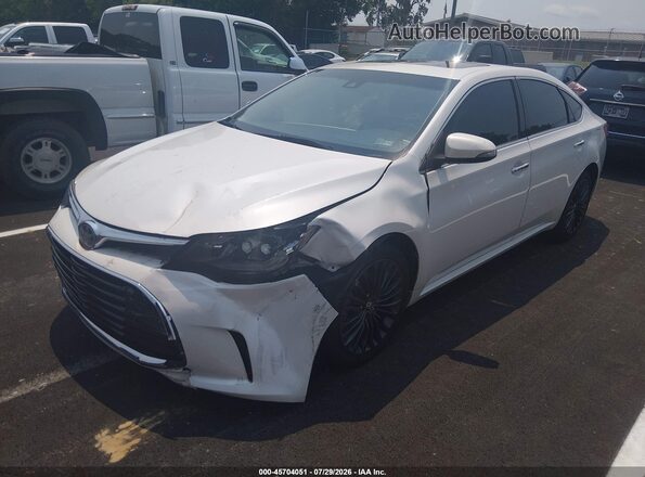 4T1BK1EB3JU267612 2018 TOYOTA AVALON White Vista tres cuartos delantera izquierda