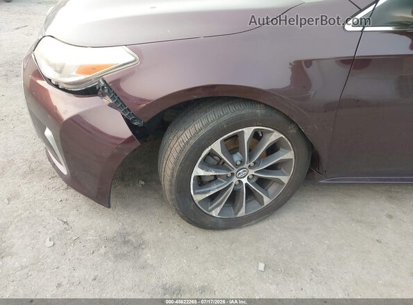 4T1BK1EB3JU282482 2018 TOYOTA AVALON Maroon Вид спереду