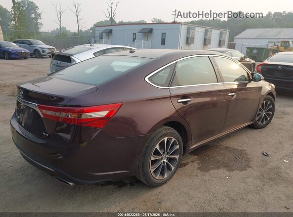 4T1BK1EB3JU282482 2018 TOYOTA AVALON Maroon Задня права чверть