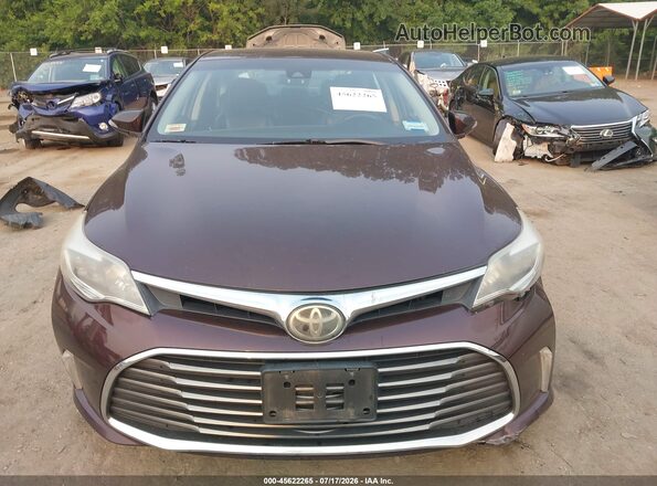 4T1BK1EB3JU282482 2018 TOYOTA AVALON Maroon Вид панелі приладів