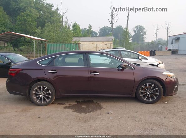 4T1BK1EB3JU282482 2018 TOYOTA AVALON Maroon Вид щитка приладів