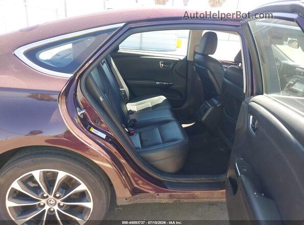 4T1BK1EB4HU244124 2017 TOYOTA AVALON Red Вид наклейки з VIN-кодом