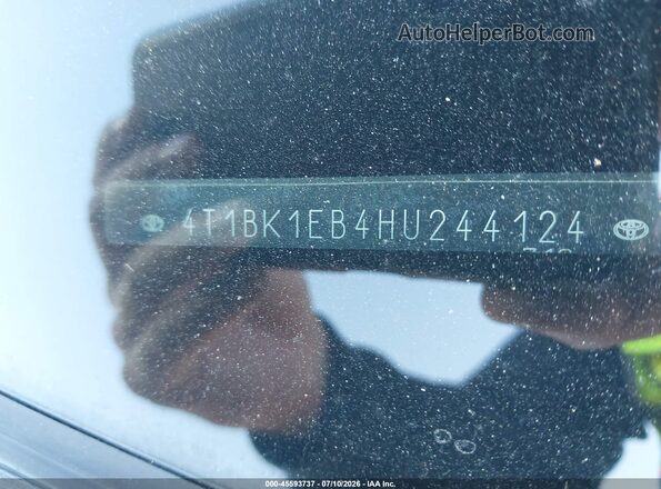 4T1BK1EB4HU244124 2017 TOYOTA AVALON Red Вид підкапотного простору