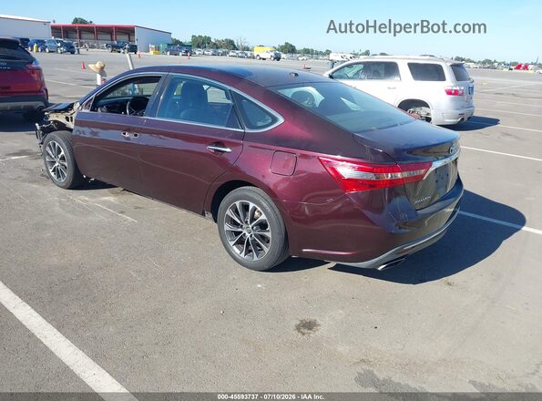 4T1BK1EB4HU244124 2017 TOYOTA AVALON Red Задня ліва чверть