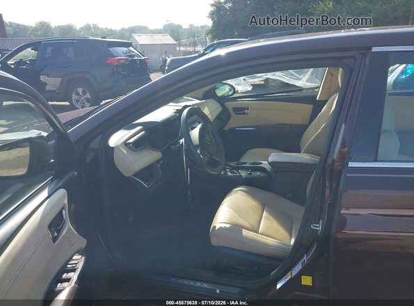 4T1BK1EB5GU214645 2016 TOYOTA AVALON Темно-бордовый Вид салона спереди