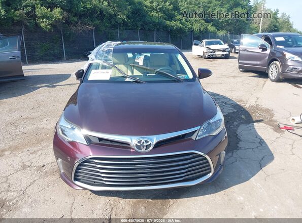 4T1BK1EB5GU214645 2016 TOYOTA AVALON Темно-бордовый Вид щитка приборов