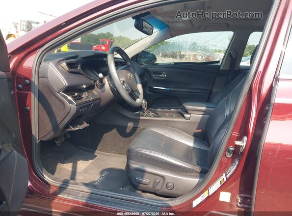 4T1BK1EB5GU234989 2016 TOYOTA AVALON Бордовый Вид салона спереди