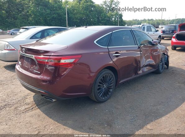 4T1BK1EB5GU234989 2016 TOYOTA AVALON Бордовый Задняя правая четверть