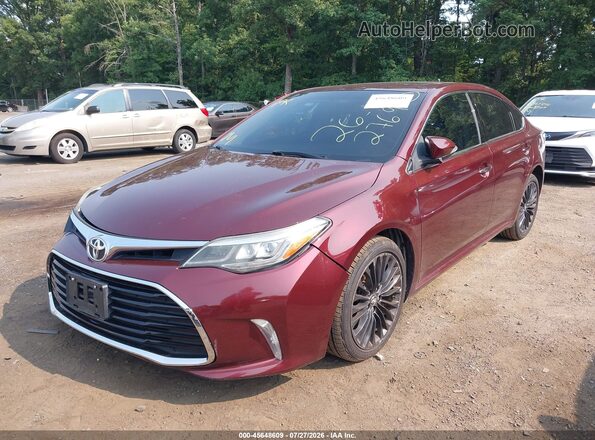 4T1BK1EB5GU234989 2016 TOYOTA AVALON Бордовый Передняя левая четверть