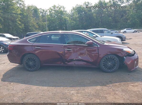4T1BK1EB5GU234989 2016 TOYOTA AVALON Бордовый Вид задней части салона