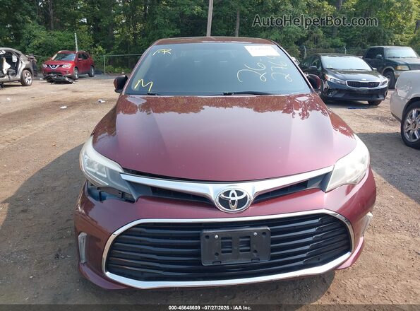 4T1BK1EB5GU234989 2016 TOYOTA AVALON Бордовый Вид щитка приборов