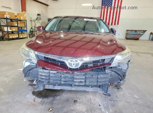 4T1BK1EB6GU204187 2016 TOYOTA AVALON Maroon Vista frontal