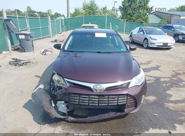 4T1BK1EB6JU284274 2018 TOYOTA AVALON Purple Սալոնի հետևի տեսք