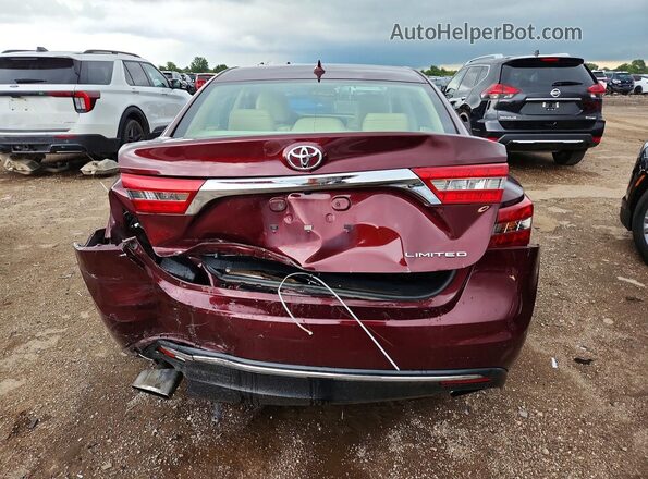 4T1BK1EB9GU238981 2016 TOYOTA AVALON Burgundy უკანა ხედი