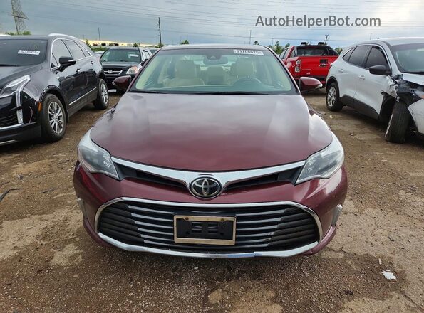 4T1BK1EB9GU238981 2016 TOYOTA AVALON Burgundy წინა ხედი
