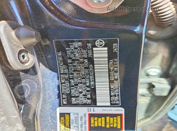4T1BK1EB9JU279134 2018 TOYOTA AVALON Gray ძრავის განყოფილების ხედი