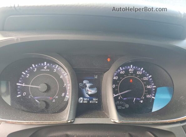 4T1BK1EBXGU221638 2016 TOYOTA AVALON Black Вид щитка приладів