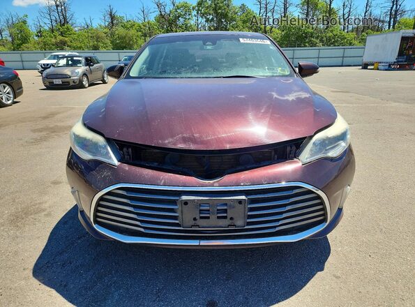 4T1BK1EBXJU284178 2018 TOYOTA AVALON Burgundy წინა ხედი