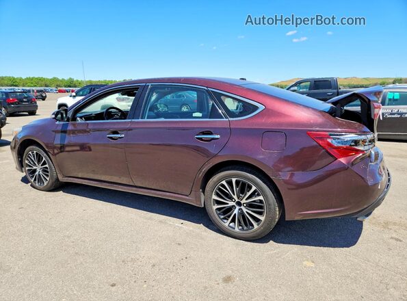 4T1BK1EBXJU284178 2018 TOYOTA AVALON Burgundy უკანა მარცხენა