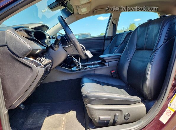 4T1BK1EBXJU284178 2018 TOYOTA AVALON Burgundy წინა სალონის ხედი
