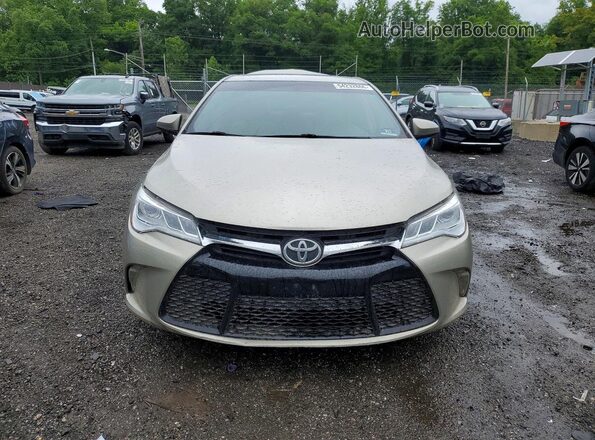 4T1BK1FK3GU030383 2016 TOYOTA CAMRY Beige Front view