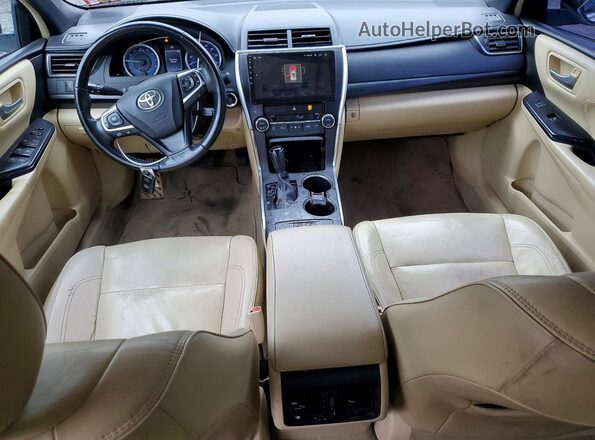 4T1BK1FK3GU030383 2016 TOYOTA CAMRY Beige Dashboard view