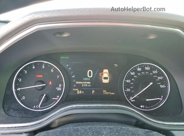 4T1BZ1FB0KU010466 2019 TOYOTA AVALON Белый Вид щитка приборов